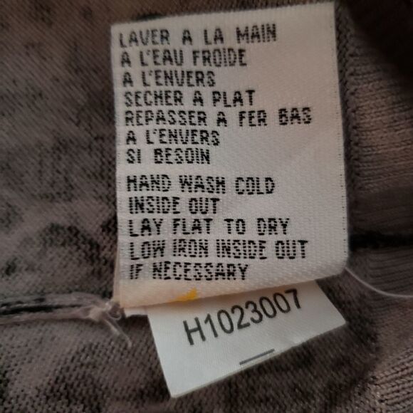 🦋3/$20 Lady Dutch Small Long Sleeve Grey Snake Print Cardigan - Picture 4 of 7